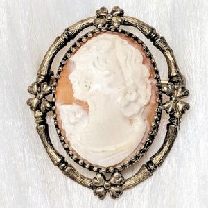 Jewelry - Signed Sterling CF CO Antique Cameo Pendant Jewelry - Signed Sterling CF CO Antique Cameo Pendant